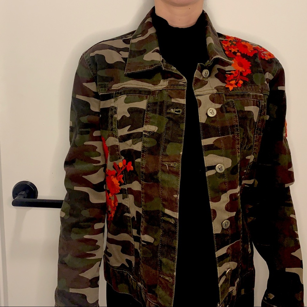 Camouflage Jean Jacket